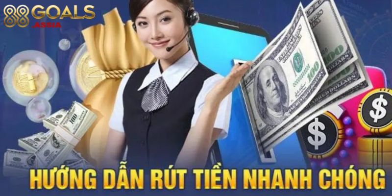 Hướng Dẫn Rút tiền 88Goals 2 RUT tien 88Goals 1